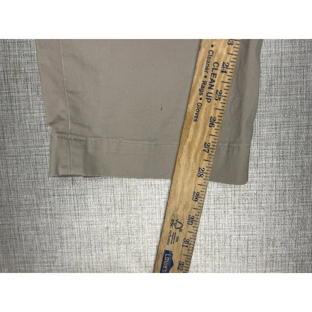 Y2K Polo Ralph Lauren Mens 40 X 28 Khaki Cotton Chino Flat Front Pants‎